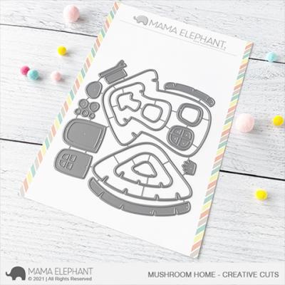 Mama Elephant Creative Cuts - Mushroom Home